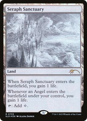 Seraph Sanctuary (Sketch Showcase) card from Secret Lair Drop Series