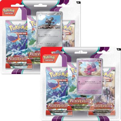 Paldea Evolved 3 Pack Blister [Set of 2] card from SV02: Paldea Evolved
