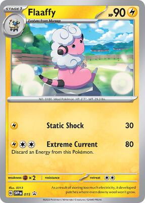 Flaaffy - 015 card from SV: Scarlet & Violet Promo Cards