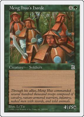 Meng Huo's Horde card from Portal Three Kingdoms