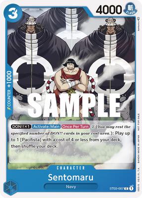 Sentomaru (Tournament Pack Vol. 3) [Participant] card from One Piece Promotion Cards