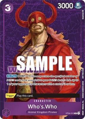 Who's.Who (Tournament Pack Vol. 3) [Winner] card from One Piece Promotion Cards