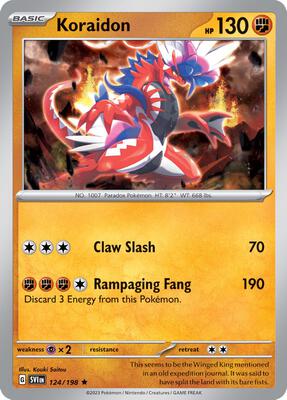 Koraidon - 124/198 card from Deck Exclusives