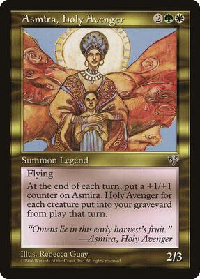 Asmira, Holy Avenger card from Mirage