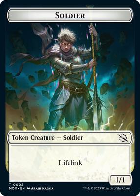 Soldier // Kraken Double-Sided Token card from March of the Machine