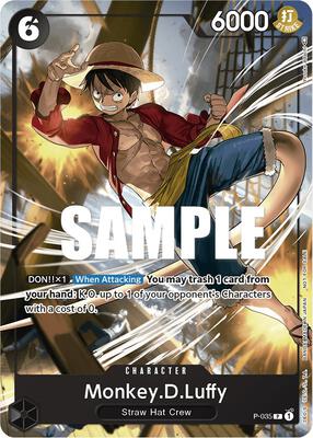 Monkey.D.Luffy (Pirates Party Vol. 3) card from One Piece Promotion Cards