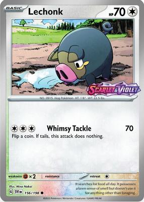 Lechonk - 156/198 (Best Buy Exclusive) card from Miscellaneous Cards & Products
