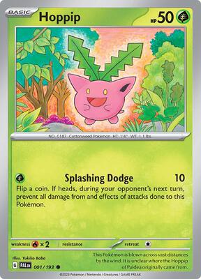 Hoppip card from SV02: Paldea Evolved