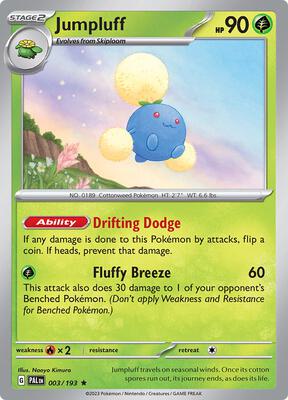 Jumpluff card from SV02: Paldea Evolved