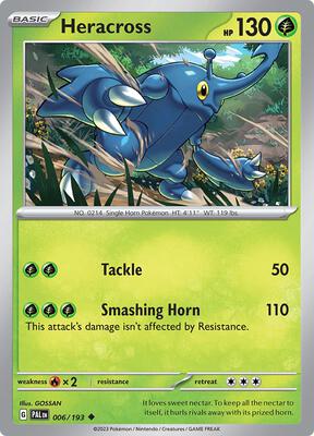 Heracross - 006/193 card from SV02: Paldea Evolved