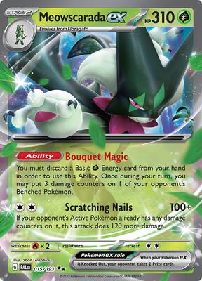 Meowscarada ex - 015/193 card from SV02: Paldea Evolved
