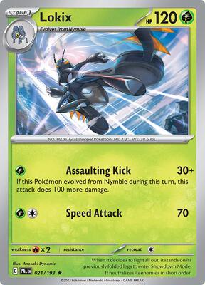Lokix card from SV02: Paldea Evolved