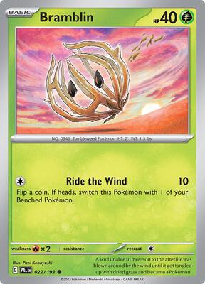Bramblin - 022/193 card from SV02: Paldea Evolved