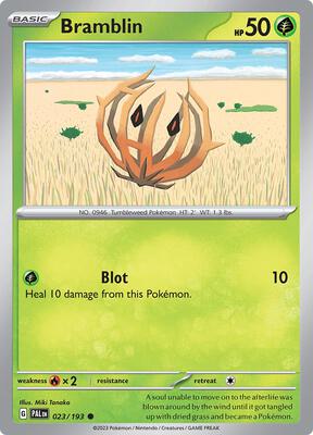 Bramblin - 023/193 card from SV02: Paldea Evolved