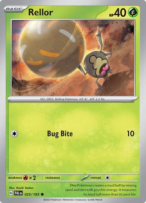 Rellor - 025/193 card from SV02: Paldea Evolved