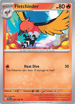 Fletchinder - 029/193 card from SV02: Paldea Evolved