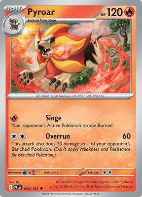 Pyroar - 032/193 card from SV02: Paldea Evolved