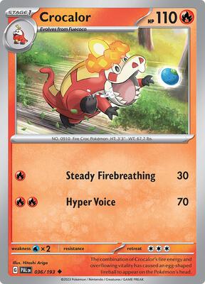 Crocalor - 036/193 card from SV02: Paldea Evolved