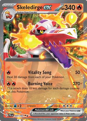 Skeledirge ex - 037/193 card from SV02: Paldea Evolved
