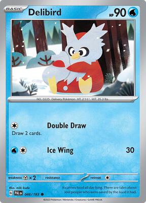 Delibird card from SV02: Paldea Evolved