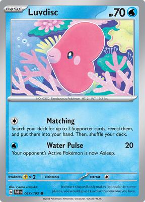 Luvdisc card from SV02: Paldea Evolved