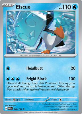 Eiscue - 048/193 card from SV02: Paldea Evolved