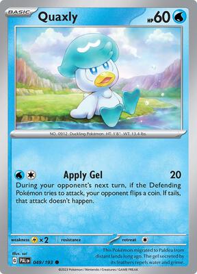 Quaxly - 049/193 card from SV02: Paldea Evolved
