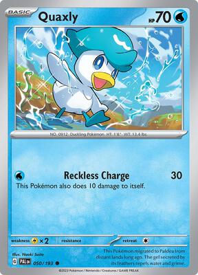 Quaxly - 050/193 card from SV02: Paldea Evolved