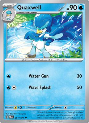 Quaxwell - 051/193 card from SV02: Paldea Evolved