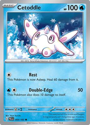 Cetoddle - 054/193 card from SV02: Paldea Evolved