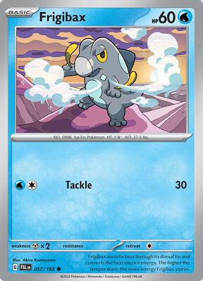 Frigibax - 057/193 card from SV02: Paldea Evolved