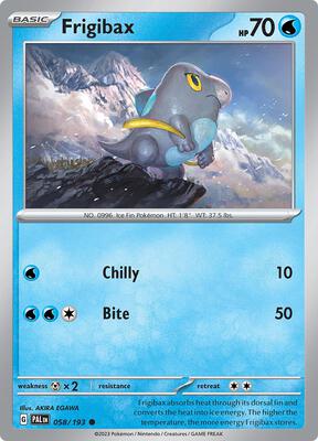 Frigibax - 058/193 card from SV02: Paldea Evolved