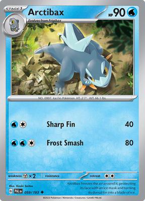 Arctibax - 059/193 card from SV02: Paldea Evolved