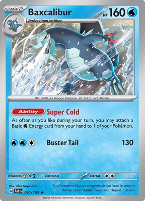Baxcalibur - 060/193 card from SV02: Paldea Evolved