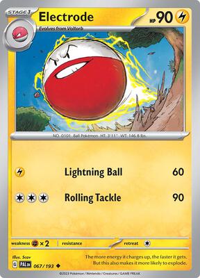 Electrode card from SV02: Paldea Evolved