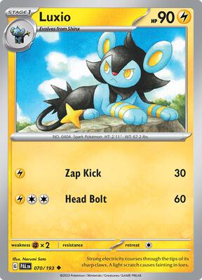 Luxio card from SV02: Paldea Evolved