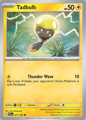 Tadbulb - 077/193 card from SV02: Paldea Evolved