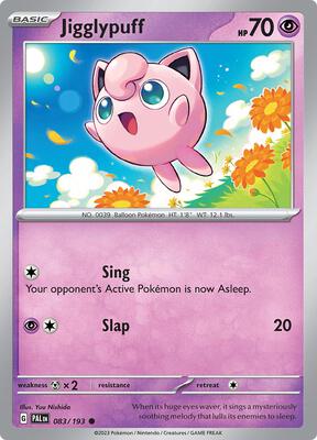 Jigglypuff card from SV02: Paldea Evolved
