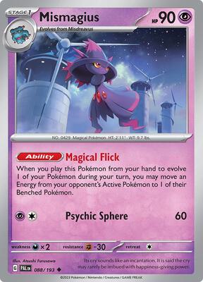 Mismagius - 088/193 card from SV02: Paldea Evolved