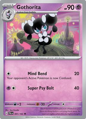 Gothorita - 091/193 card from SV02: Paldea Evolved