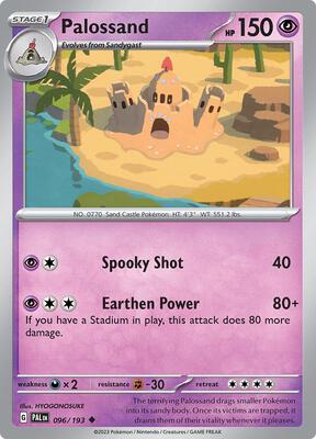 Palossand card from SV02: Paldea Evolved