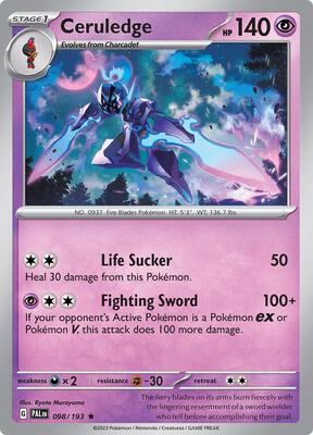 Ceruledge card from SV02: Paldea Evolved
