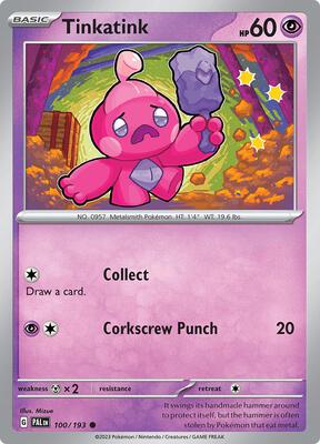 Tinkatink - 100/193 card from SV02: Paldea Evolved