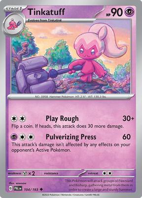 Tinkatuff - 104/193 card from SV02: Paldea Evolved