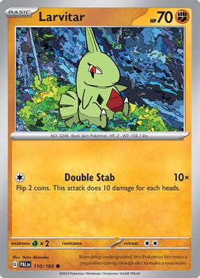 Larvitar card from SV02: Paldea Evolved