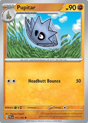 Pupitar card from SV02: Paldea Evolved
