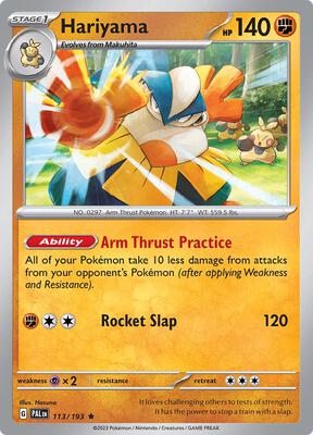 Hariyama card from SV02: Paldea Evolved