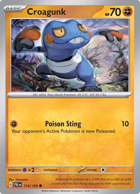 Croagunk card from SV02: Paldea Evolved