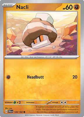 Nacli - 120/193 card from SV02: Paldea Evolved