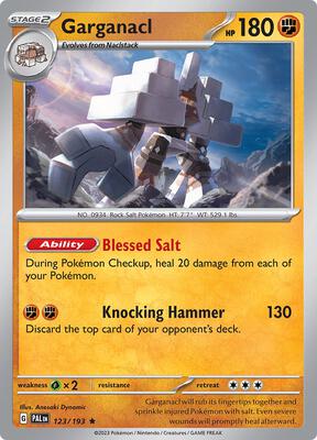 Garganacl card from SV02: Paldea Evolved